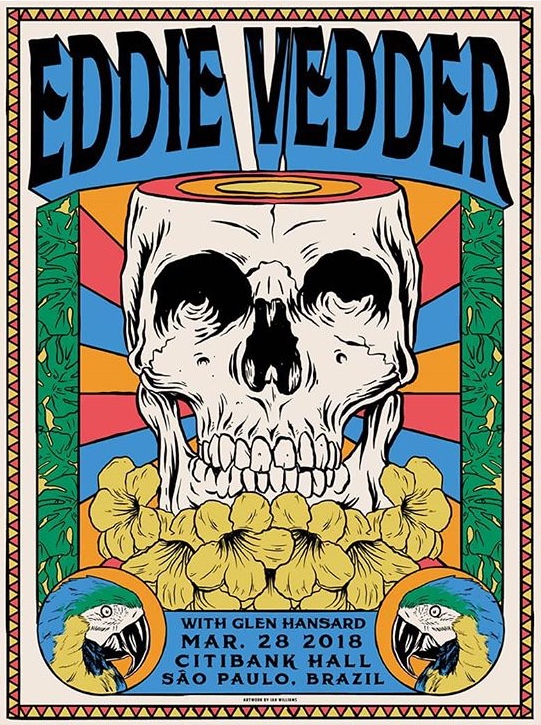 Eddie Vedder | 28/03/2018 Citibank Hall, São Paulo, Brasil