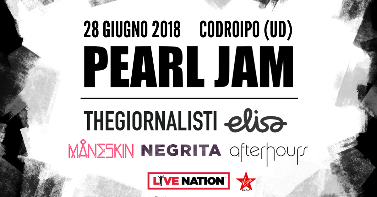 Pesce d’Aprile 2018 – Pearl Jam: Una nuova data a Codroipo il 28 giugno 2018