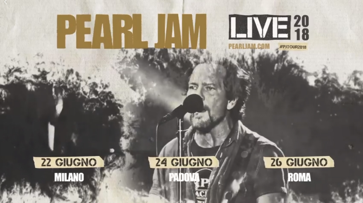 Pearl Jam: Annunciato il tour europeo 2018!