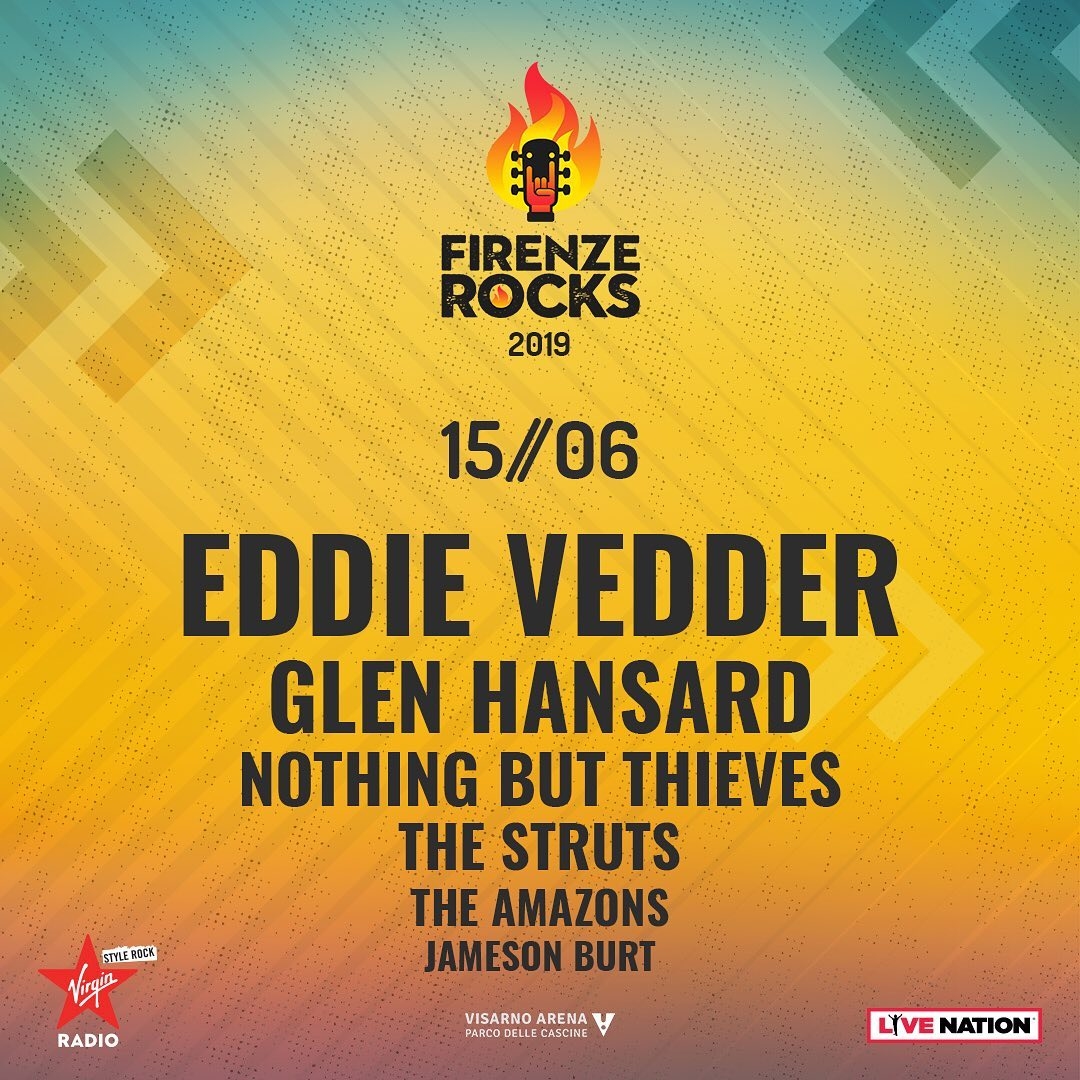 Eddie Vedder dal vivo al Firenze Rocks 2019