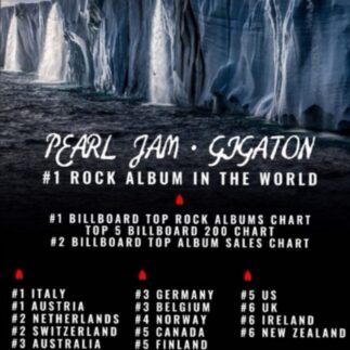 Pearl Jam: Gigaton al numero uno in diverse nazioni
