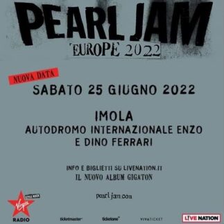 Pearl Jam a Imola, biglietti in prevendita