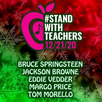 Eddie Vedder all’evento Stand With Teachers organizzato da Steven Van Zandt